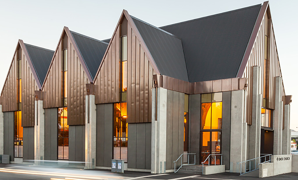 Exterior of Knox Church, Christchurch, New Zealand