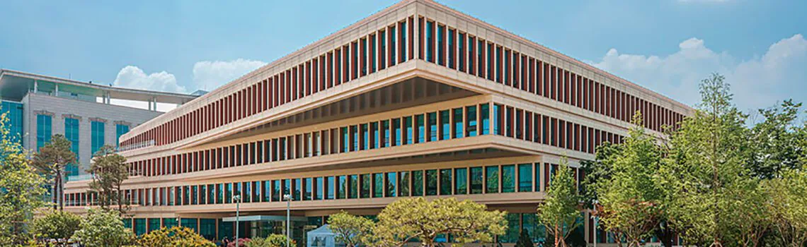 The National Assembly Communication Hall is built with POSCO's INNOVILT steel construction material products