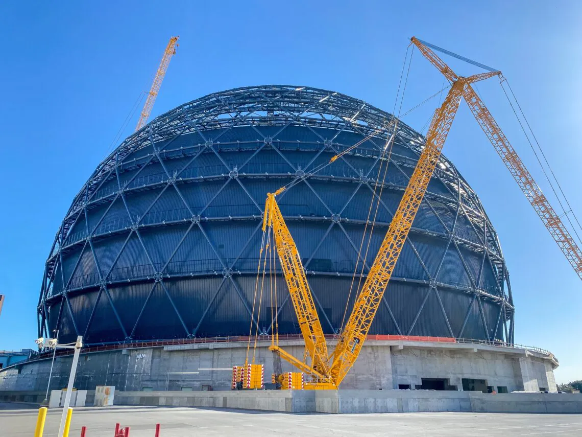 Sphere, Las Vegas under construction